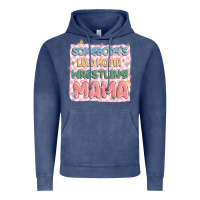 Vintage Denim somebody's loud mouth wrestling mama Vintage Hoodie - MaliasSmallBusiness