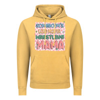 Vintage Mustard somebody's loud mouth wrestling mama Vintage Hoodie - MaliasSmallBusiness