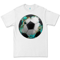 White western sport soccer camouflage turquoise pattern Premium Tee - Artiststas