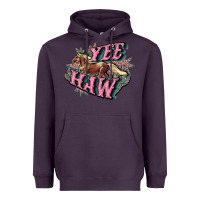 Plum Yee haw Heavyweight Hoodie - HowdyJamesFarm