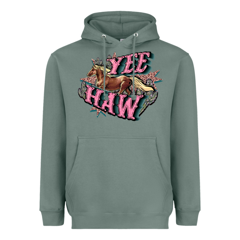 Yee Haw Heavyweight Hoodie by HowdyJamesFarm | Teevron
