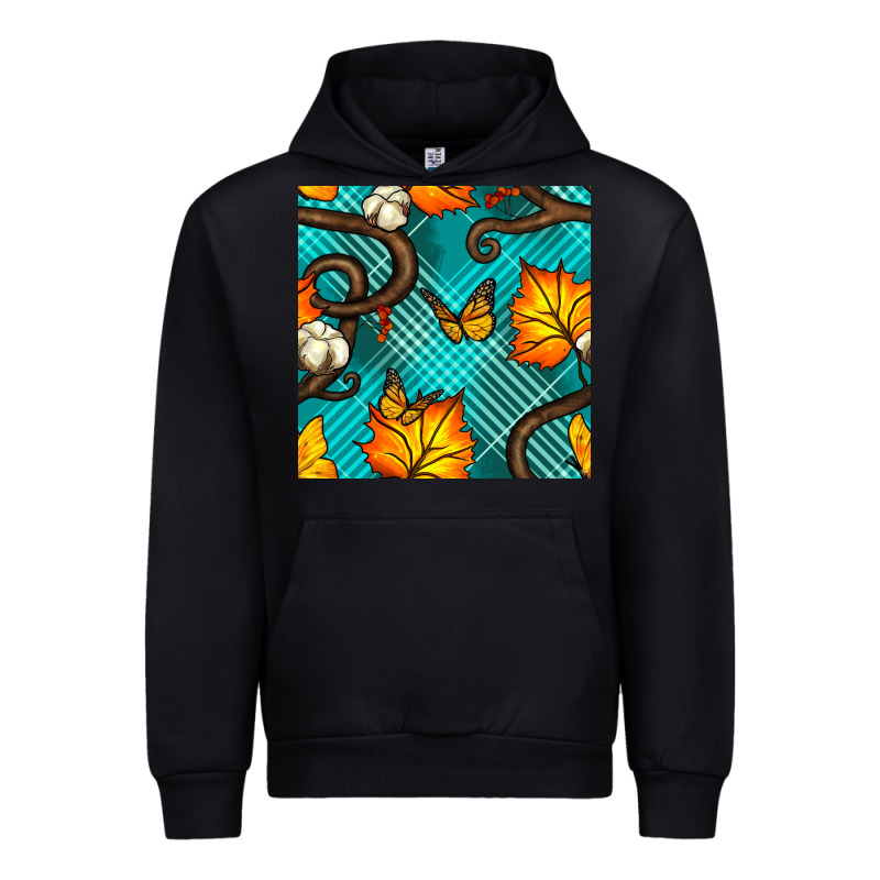 Autumn Leaves Seamless Pattern Urban Hoodie by BundleAndBundleShop | Teevron