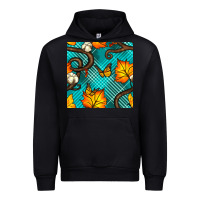 Black autumn leaves seamless pattern Urban Hoodie - BundleAndBundleShop
