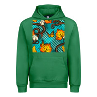 Emerald autumn leaves seamless pattern Urban Hoodie - BundleAndBundleShop