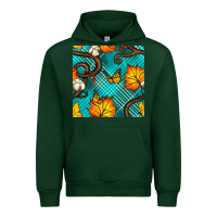 Forest Green autumn leaves seamless pattern Urban Hoodie - BundleAndBundleShop