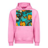Fuchsia Pink autumn leaves seamless pattern Urban Hoodie - BundleAndBundleShop