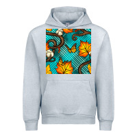 Heather Grey autumn leaves seamless pattern Urban Hoodie - BundleAndBundleShop