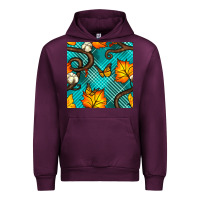 Mauve Wine autumn leaves seamless pattern Urban Hoodie - BundleAndBundleShop