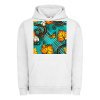 Pigment Lunar Rock autumn leaves seamless pattern Urban Hoodie - BundleAndBundleShop