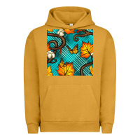 Pigment Peanut Butter autumn leaves seamless pattern Urban Hoodie - BundleAndBundleShop