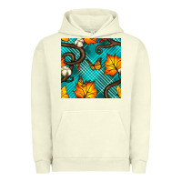 Pigment Pistachio autumn leaves seamless pattern Urban Hoodie - BundleAndBundleShop