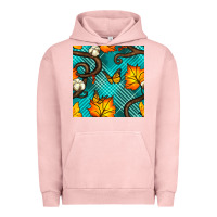 Pigment Salmon autumn leaves seamless pattern Urban Hoodie - BundleAndBundleShop