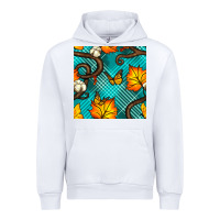 White autumn leaves seamless pattern Urban Hoodie - BundleAndBundleShop