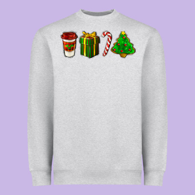 Christmas Items Heavyweight Sweatshirt Designed By Lillyallendesigns