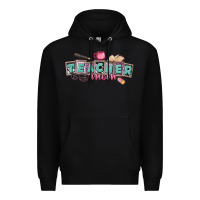 Black teacher mom Premium Hoodie - CowGirlArtShop