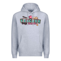 Heather Grey teacher mom Premium Hoodie - CowGirlArtShop