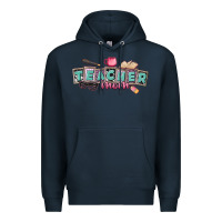 Navy teacher mom Premium Hoodie - CowGirlArtShop
