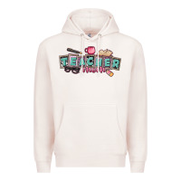 Pale Pink teacher mom Premium Hoodie - CowGirlArtShop