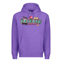 Purple teacher mom Premium Hoodie - CowGirlArtShop
