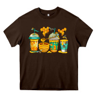 Chocolate Brown bumble bee honey coffee Heavy Core Tee - Jasminsmagicworld