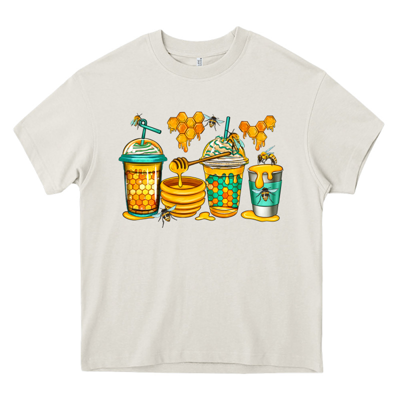 Bumble Bee Honey Coffee Heavy Core Tee by Jasminsmagicworld | Teevron