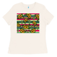 Bone sunflower cactus Ladies Tee - JahusDesignShop