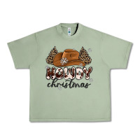 Oil Green howdy christmas Urban Heavy Tee - MaliasSmallBusiness