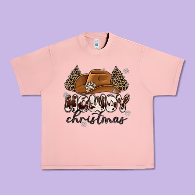 Howdy Christmas Urban Heavy Tee Designed By Maliassmallbusiness
