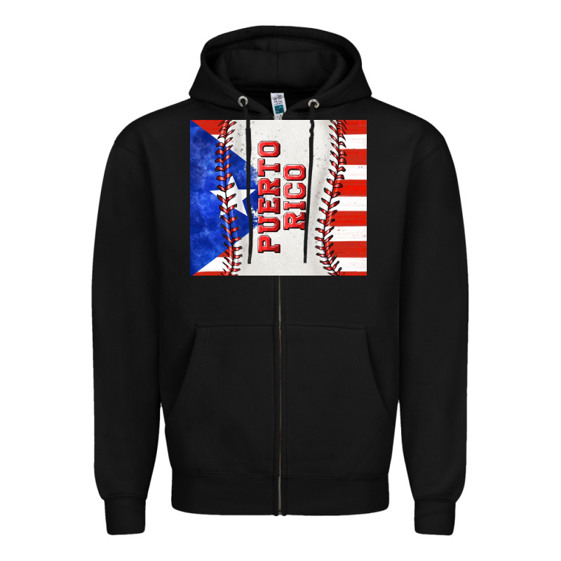Baseball Puerto Rico Tumbler Tbs Zipper Hoodie by TumblerDesignByShophia | Teevron