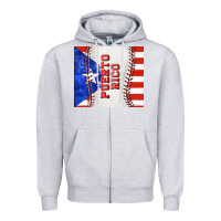 Heather Grey baseball puerto rico tumbler tbs Zipper Hoodie - TumblerDesignByShophia
