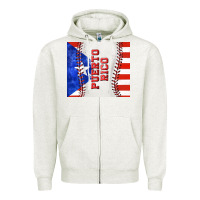 Oatmeal Heather baseball puerto rico tumbler tbs Zipper Hoodie - TumblerDesignByShophia