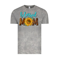 Cloud Rock blessed mom with sunflower Vintage Tee - NancyCooperArtShop