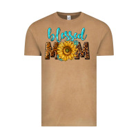 Vintage Camel blessed mom with sunflower Vintage Tee - NancyCooperArtShop