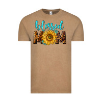 Vintage Coffee blessed mom with sunflower Vintage Tee - NancyCooperArtShop