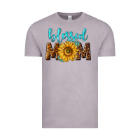 Vintage Zinc blessed mom with sunflower Vintage Tee - NancyCooperArtShop