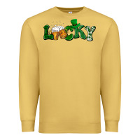 Antique Gold Lucky with beer St. Patricks day Premium Sweatshirt - HowdyJamesFarm