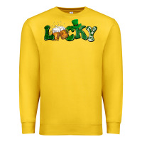 Lemon Lucky with beer St. Patricks day Premium Sweatshirt - HowdyJamesFarm