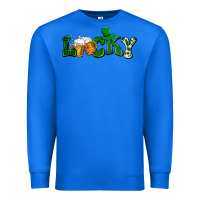 True Royal Lucky with beer St. Patricks day Premium Sweatshirt - HowdyJamesFarm