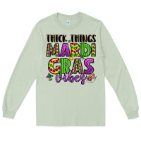 Matcha thick things mardi gras vibes Long Sleeve Tee - LillyAllenDesigns