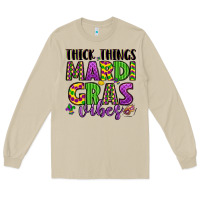 Mushroom thick things mardi gras vibes Long Sleeve Tee - LillyAllenDesigns