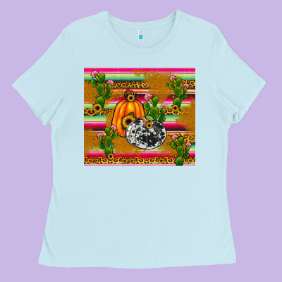 Pumpkin Ladies Tee Designed By Jahusdesignshop