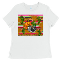 White pumpkin Ladies Tee - JahusDesignShop