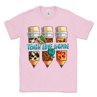 Bubblegum Pink teach love inspire Classic Tee - NancyCooperArtShop