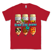 Red teach love inspire Classic Tee - NancyCooperArtShop