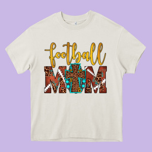 Football Mom Heavy Core Tee Designed By Jahusdesignshop