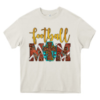 Cream football mom Heavy Core Tee - JahusDesignShop