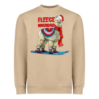 Mushroom Fleece Navidad Alpaca Heavyweight Sweatshirt - LillyAllenDesigns