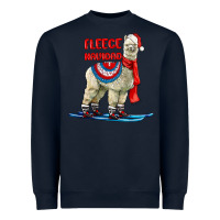 Navy Fleece Navidad Alpaca Heavyweight Sweatshirt - LillyAllenDesigns