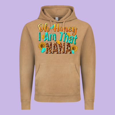 Oh Honey I Am That Nana Vintage Hoodie Designed By Nancycooperartshop