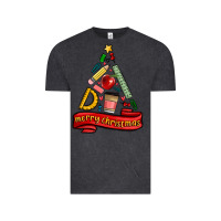 Vintage Black teacher tools christmas tree Vintage Tee - MaliasSmallBusiness